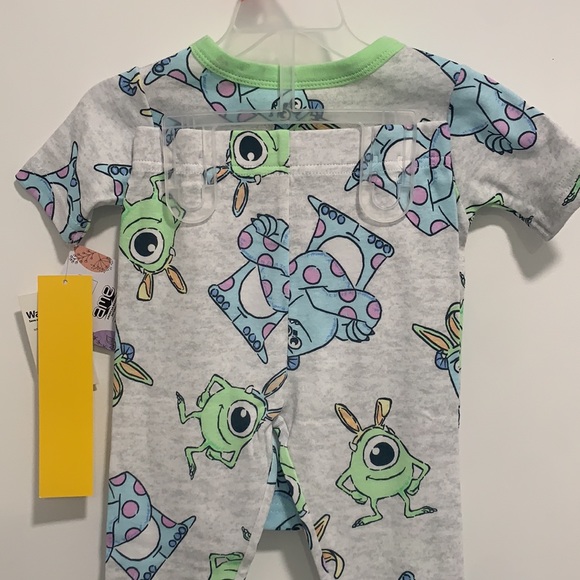 Disney Monster Inc 2 Piece Pajama Set includes Top and Pants size 2T. - Picture 9 of 9